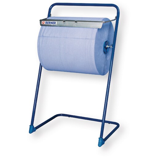 4 Rollen Putztuch 2lagig blau + Bodenständer